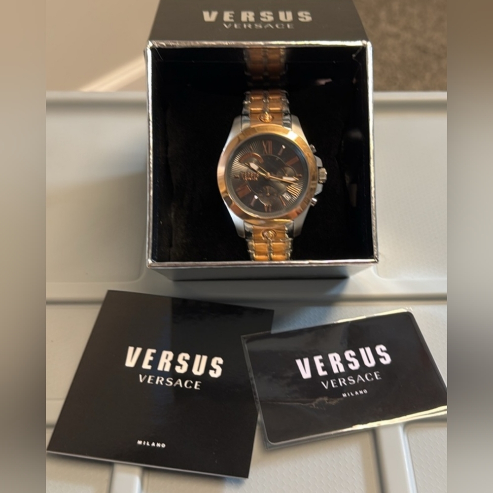 Versus By Versace Gold and Silver Men's Watch